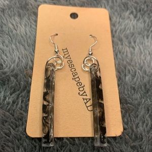 Black Rod Earrings